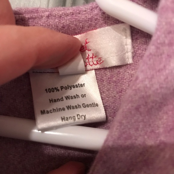 Sweet Charlotte Kids 2T Purple Lined Sleeveless Drop Waist Dress Pleated - Picture 5 of 7